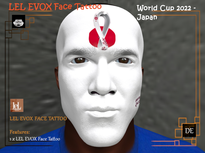 Second Life Marketplace Fifa World Cup Qatar 2022 Face Paint Japan